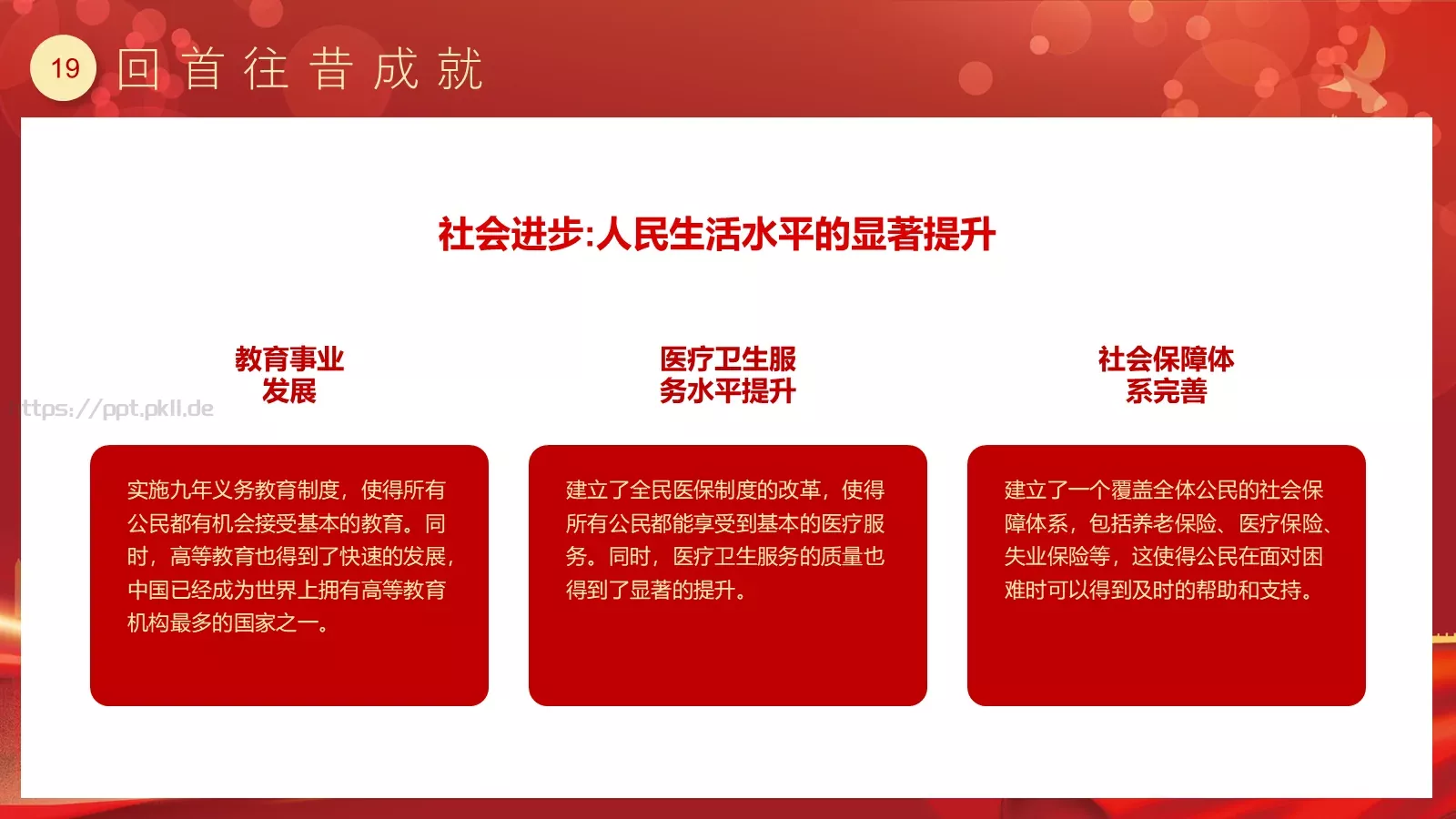 喜迎华诞 盛世篇章 建国75周年国庆主题PPT模板 第 19 页预览图