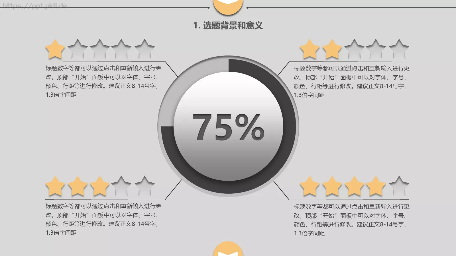 论文答辩PPT模板 第 5 页预览图