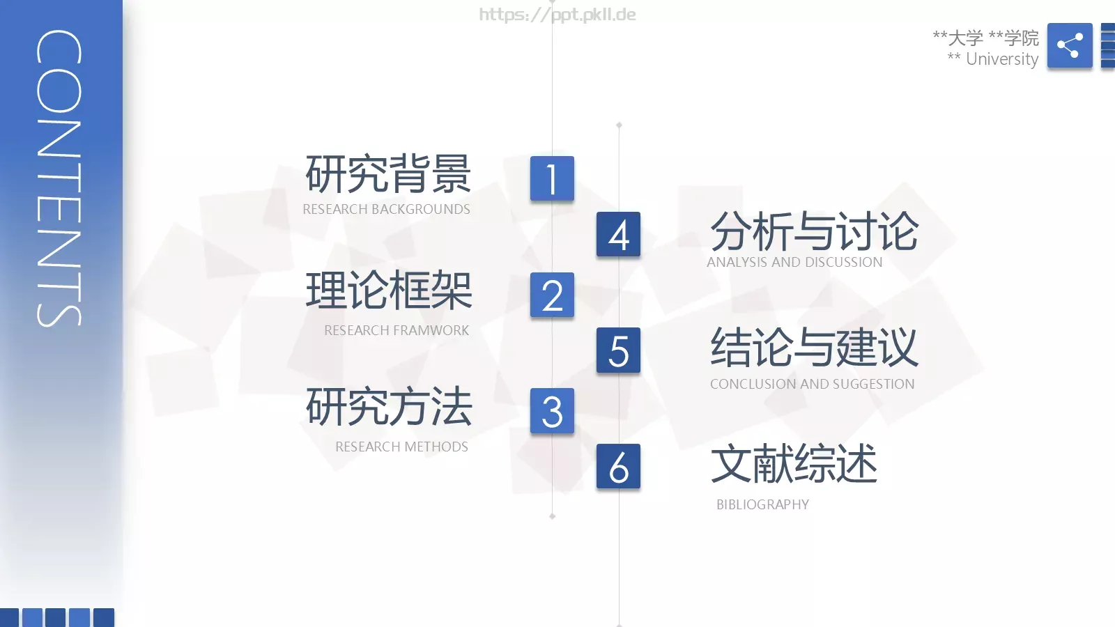 毕业答辩毕业论文答辩模版PPT模板 第 2 页缩略图
