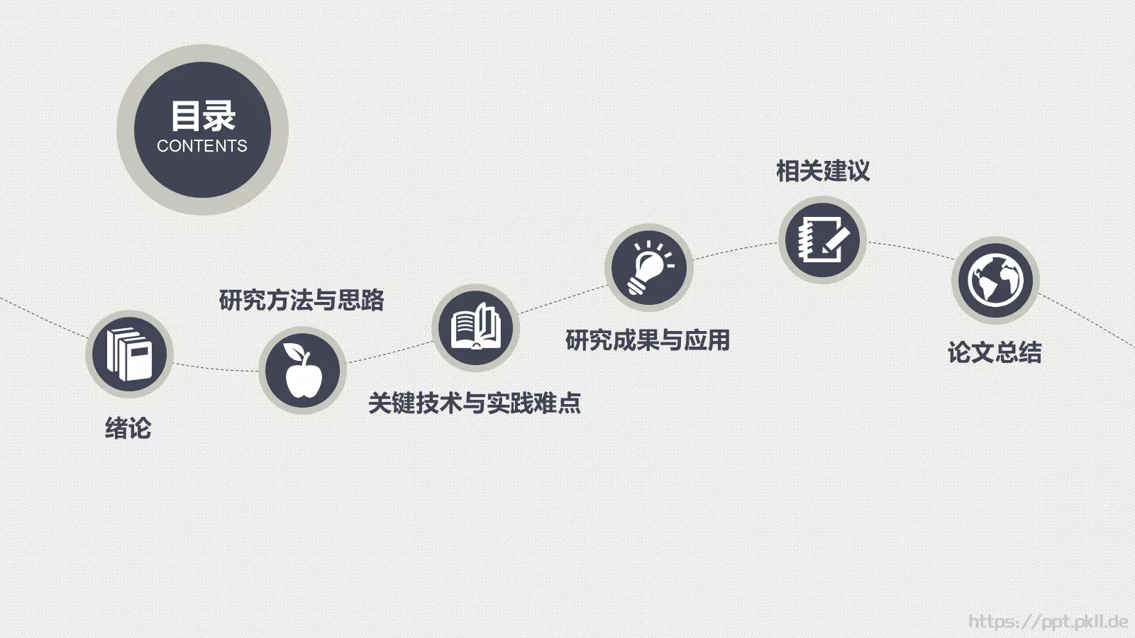 严谨实用论文答辩动态PPT模板 第 2 页缩略图