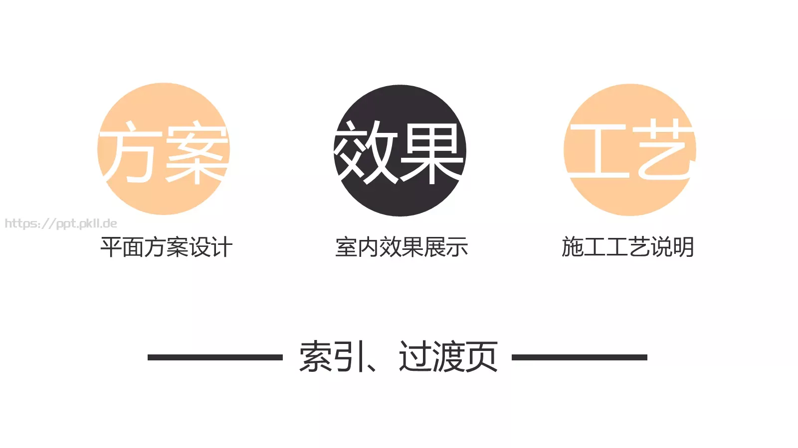 极简欧式室内设计家居装修展示PPT模板 第 6 页预览图