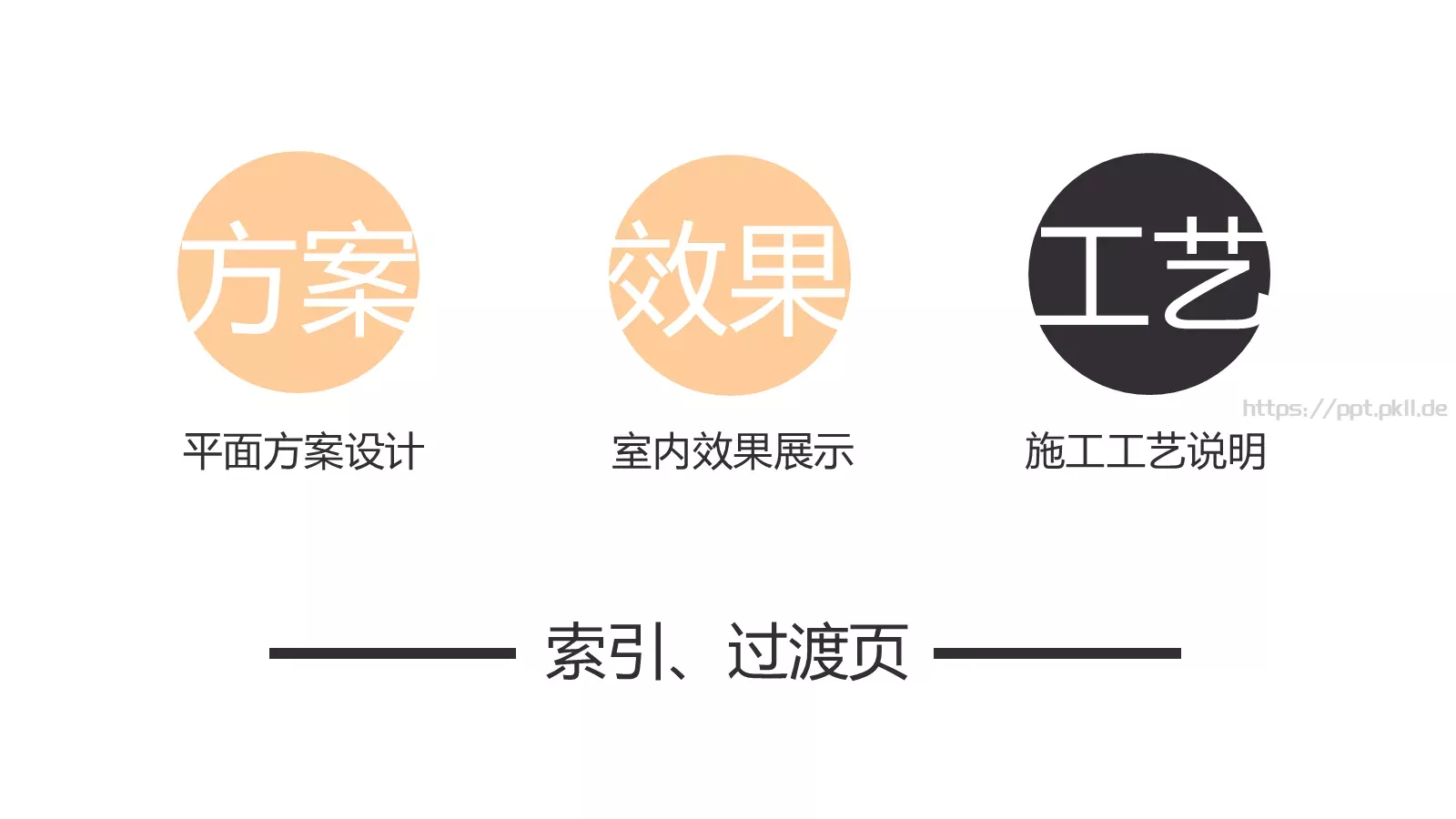 极简欧式室内设计家居装修展示PPT模板 第 17 页预览图