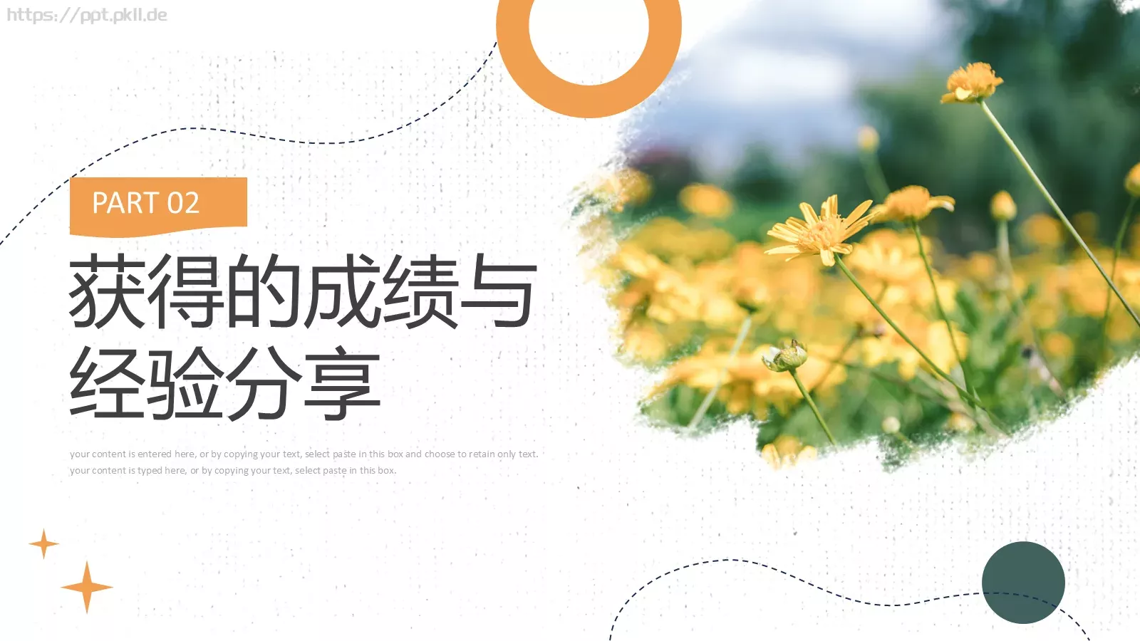 小清新个人工作计划总结PPT模板 第 8 页预览图