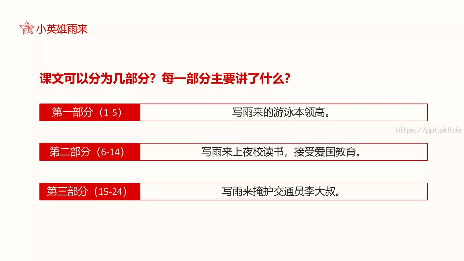 小英雄雨来语文课件 第 15 页预览图