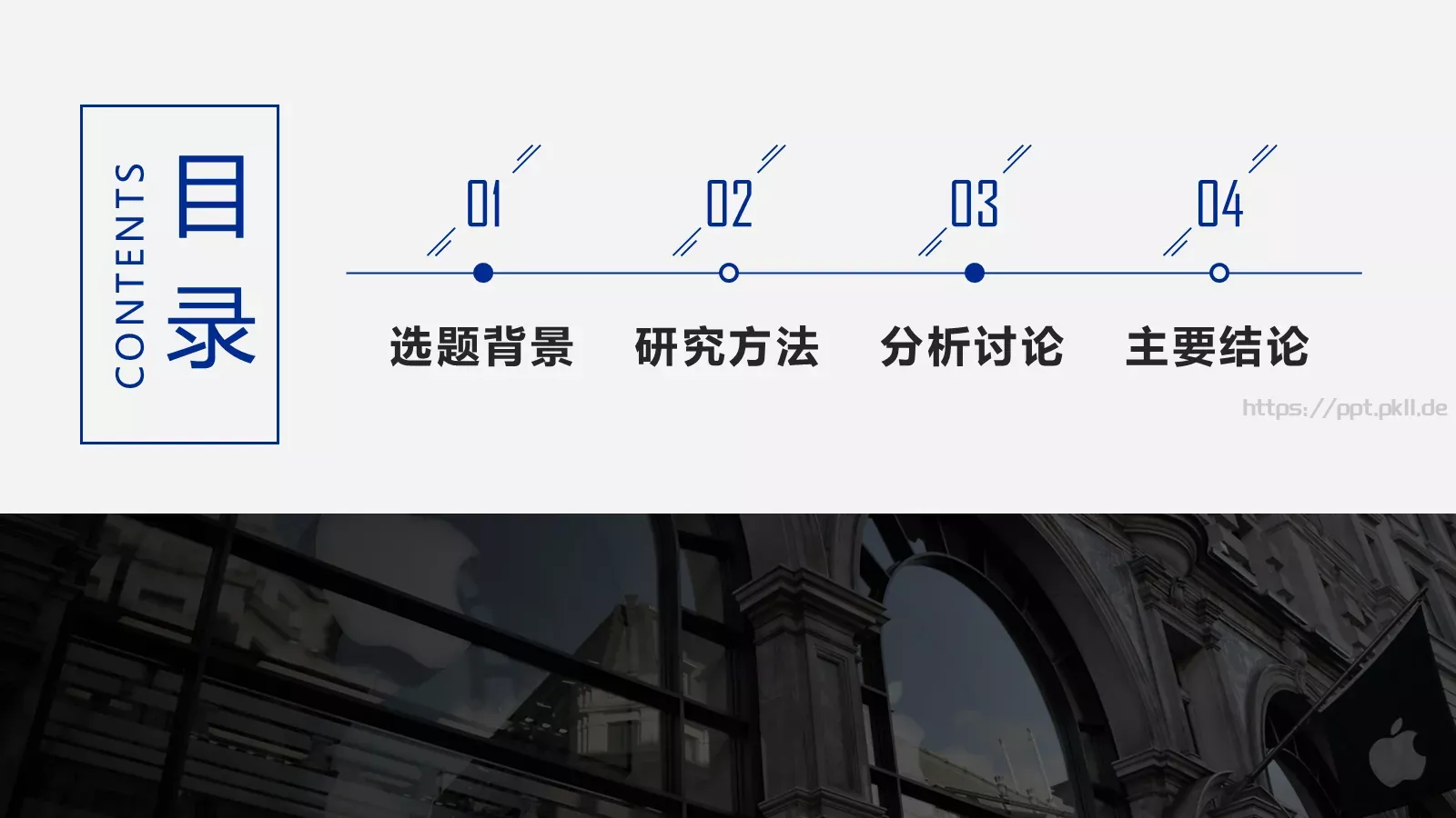 欧美风论文答辩PPT模板 第 2 页缩略图