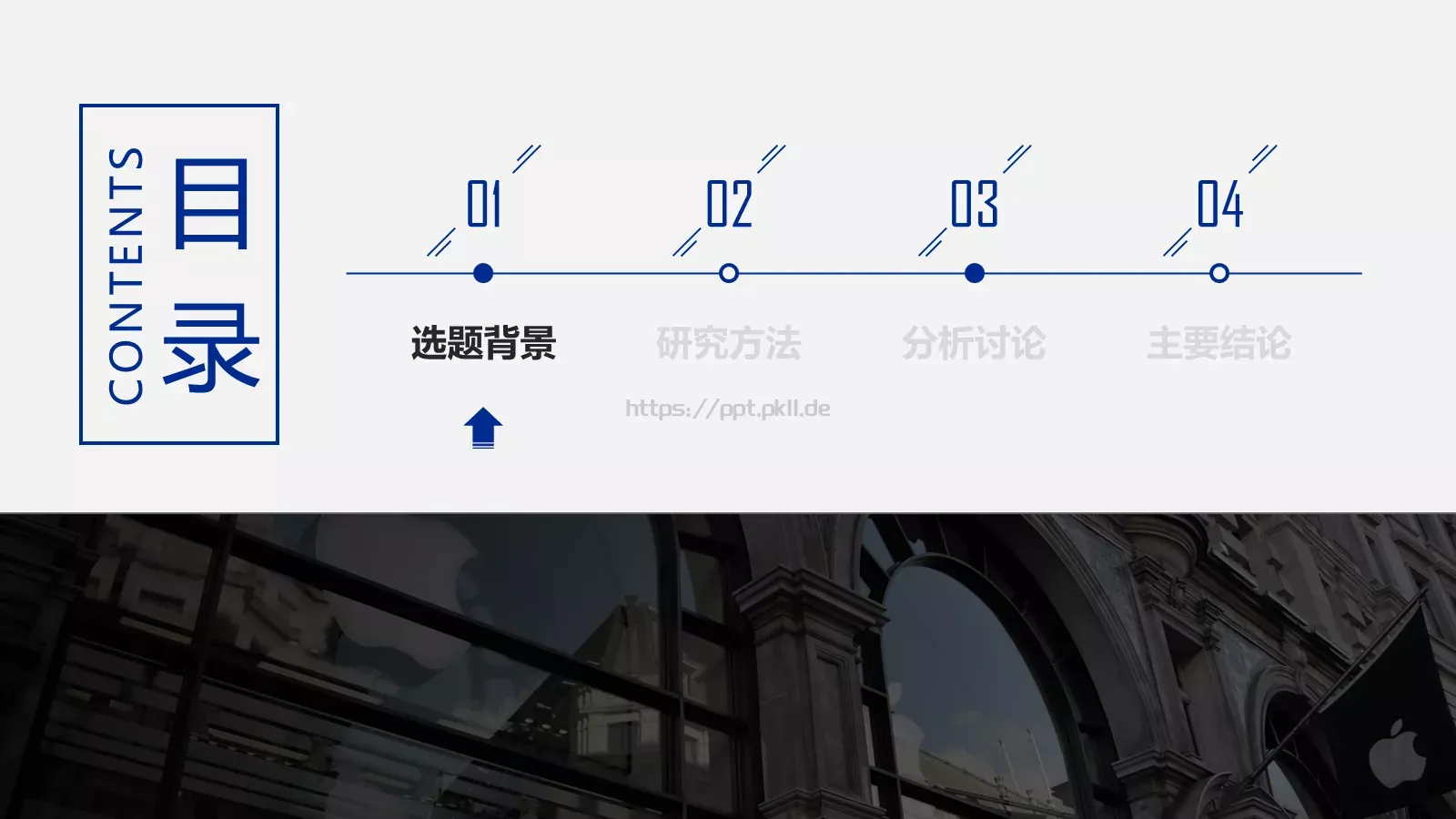 欧美风论文答辩PPT模板 第 3 页缩略图