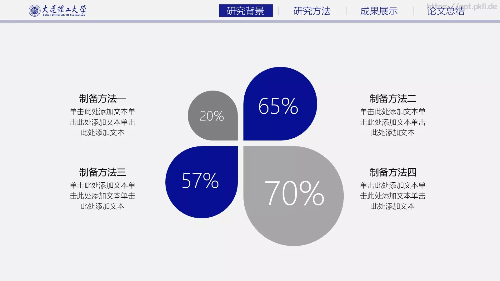 蓝色大气简约答辩PPT模板 第 7 页预览图