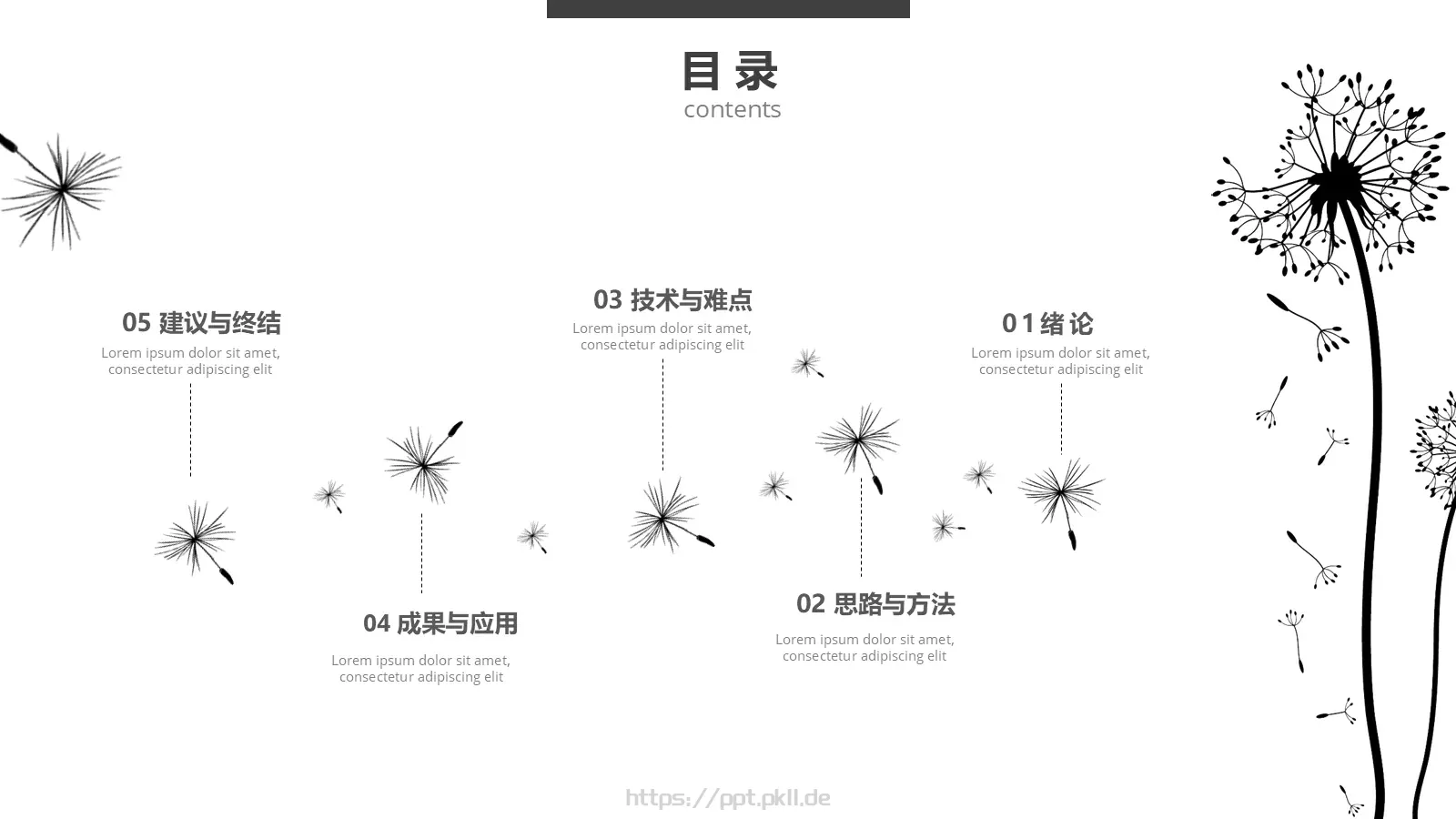 答辩人某某答辩PPT模板 第 4 页缩略图