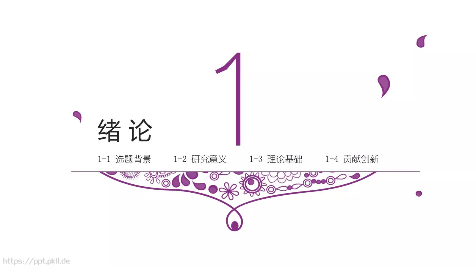 民族风论文答辩PPT模板 第 3 页缩略图