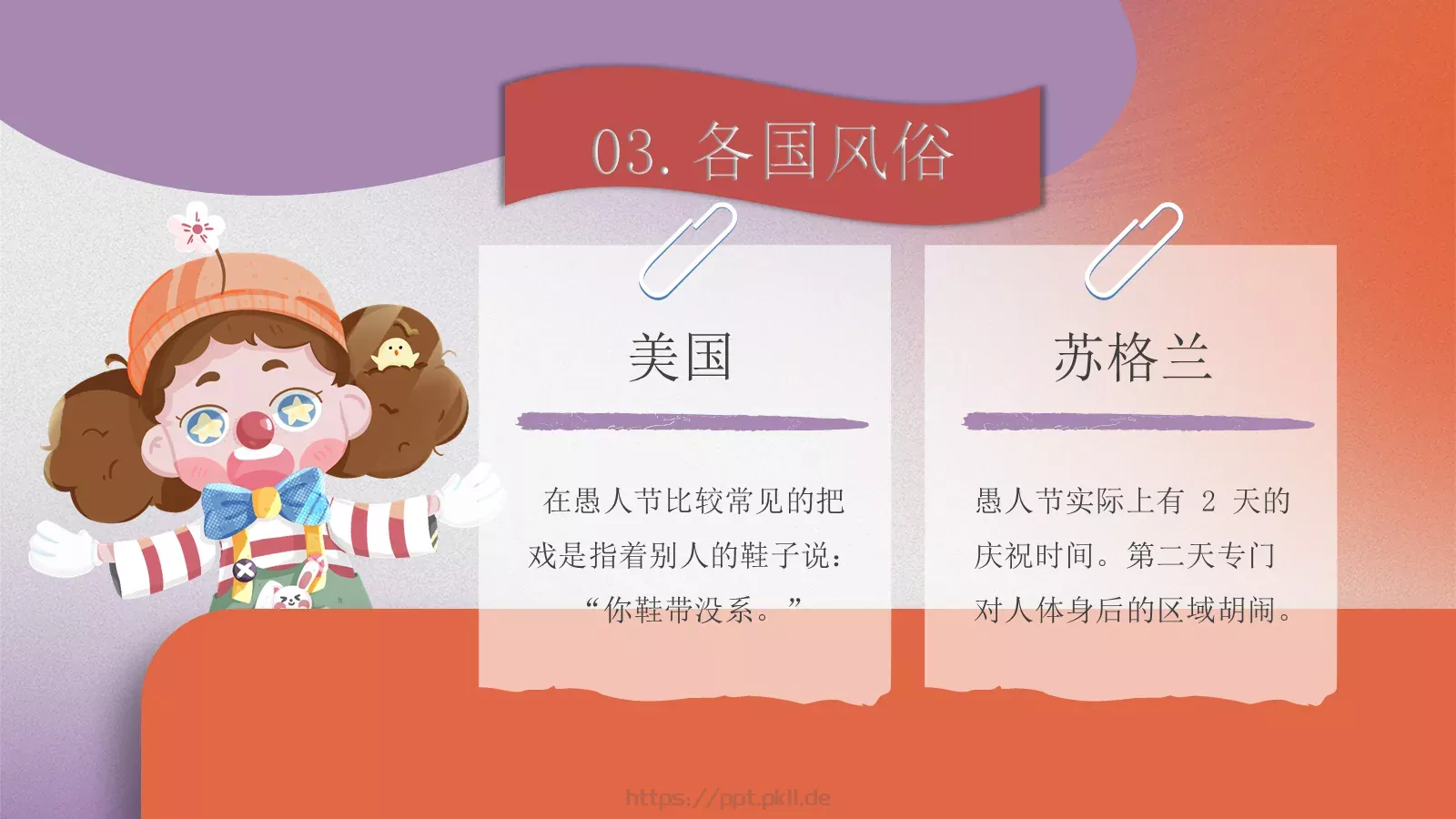愚人节节日介绍PPT模板 第 13 页预览图