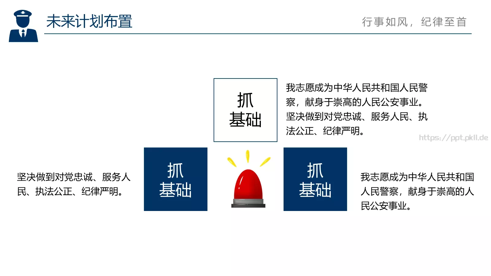 警务总结汇报PPT模板 第 22 页预览图