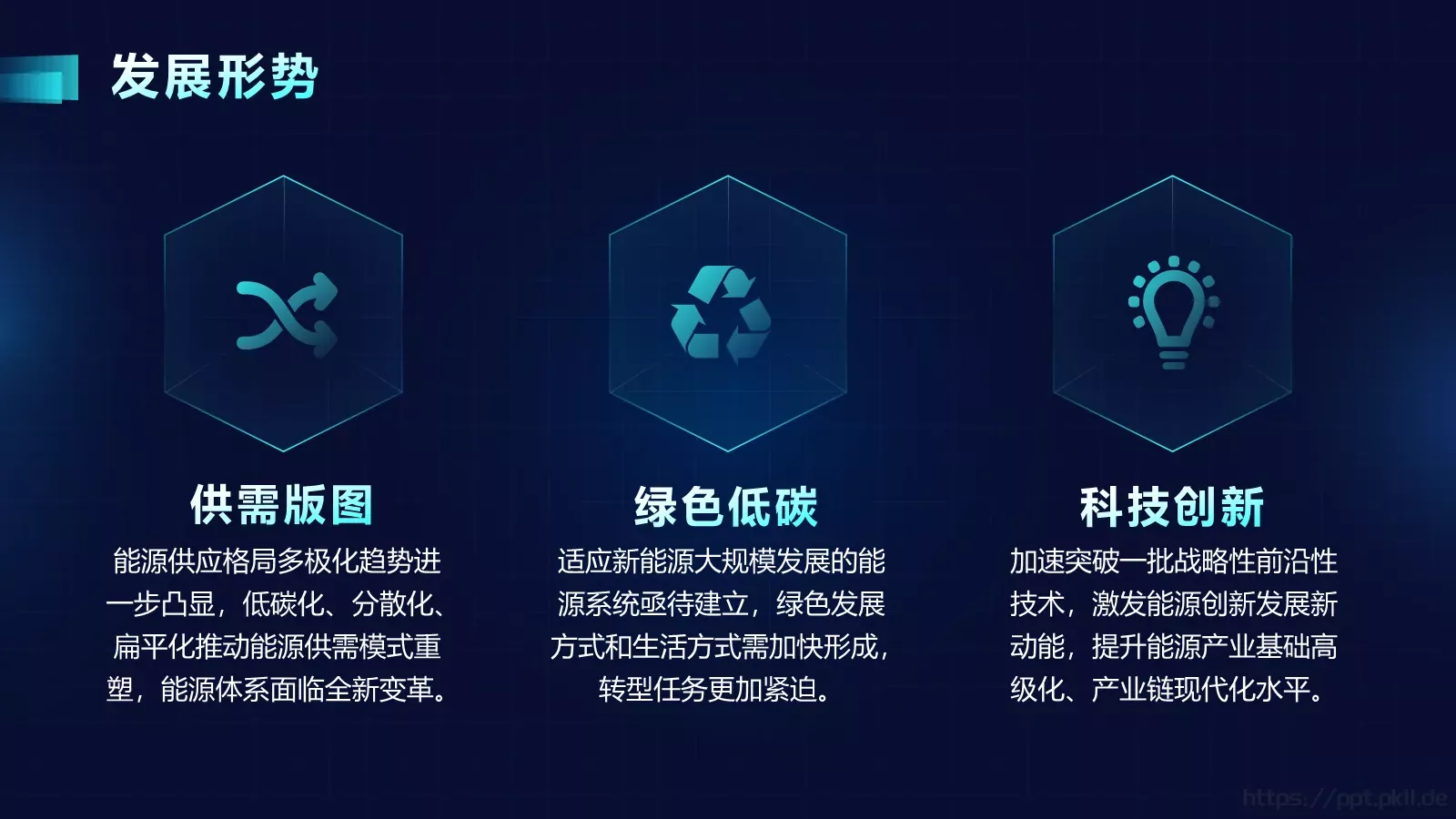 新时代能源高质量发展电力工作汇报PPT模板 第 9 页预览图