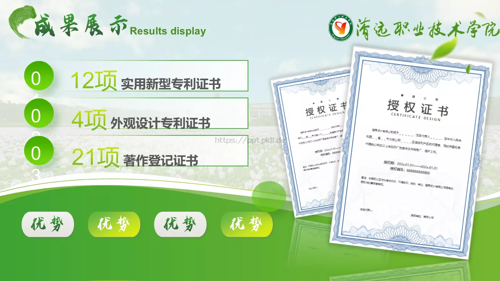 学术通用汇报PPT模板 第 4 页缩略图