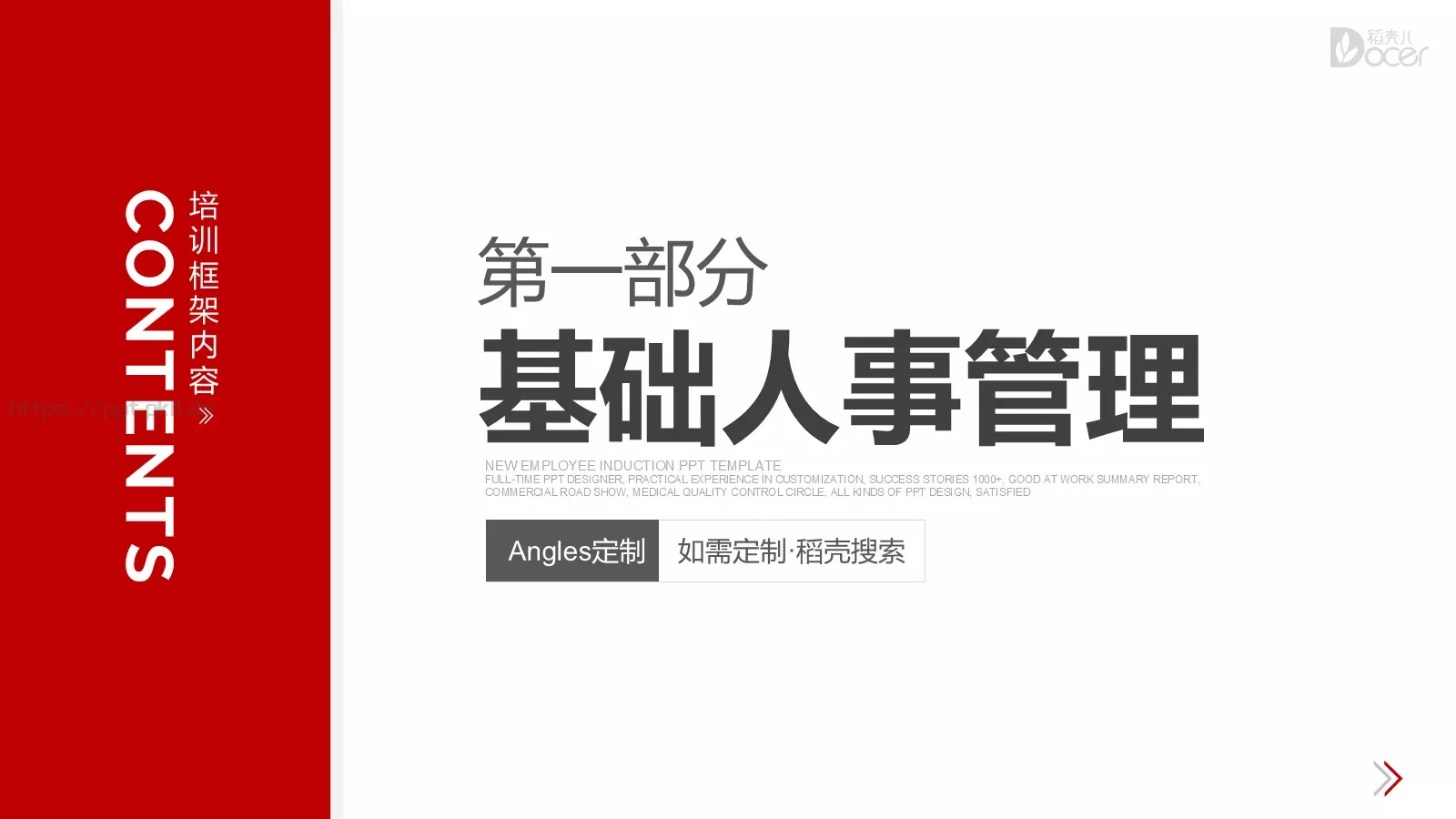 新员工入职培训PPT模板 第 3 页缩略图