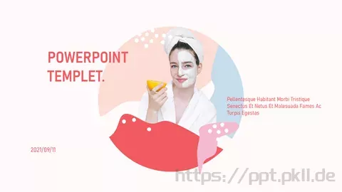 时尚护肤美妆主题PPT模板 缩略图