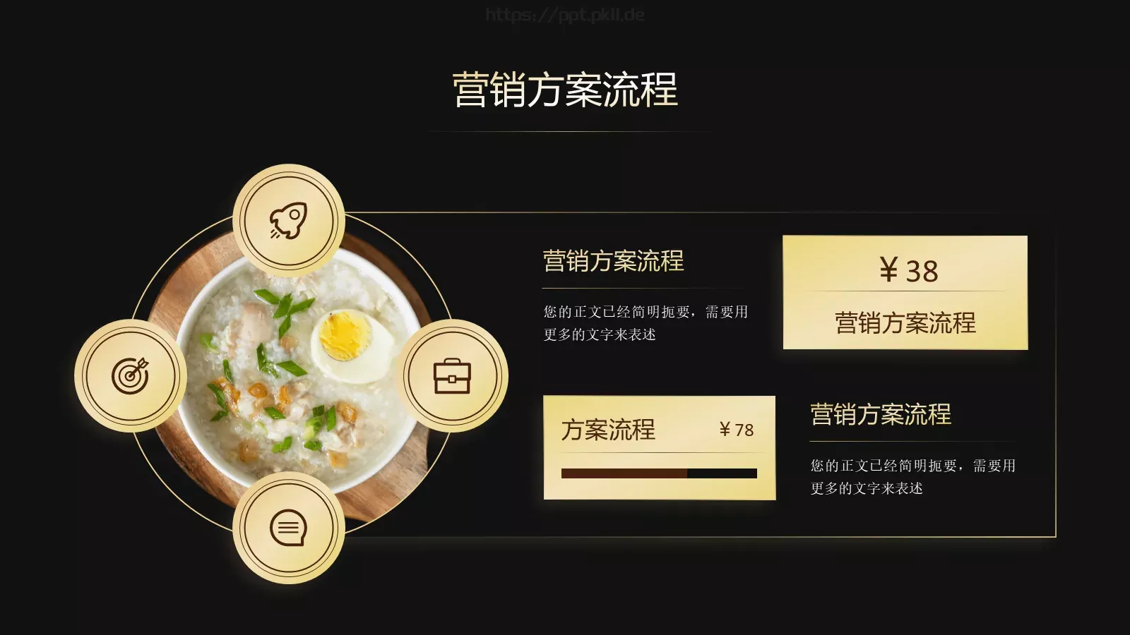 餐饮美食营销方案PPT模板 第 9 页预览图