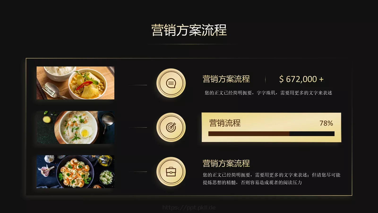 餐饮美食营销方案PPT模板 第 11 页预览图