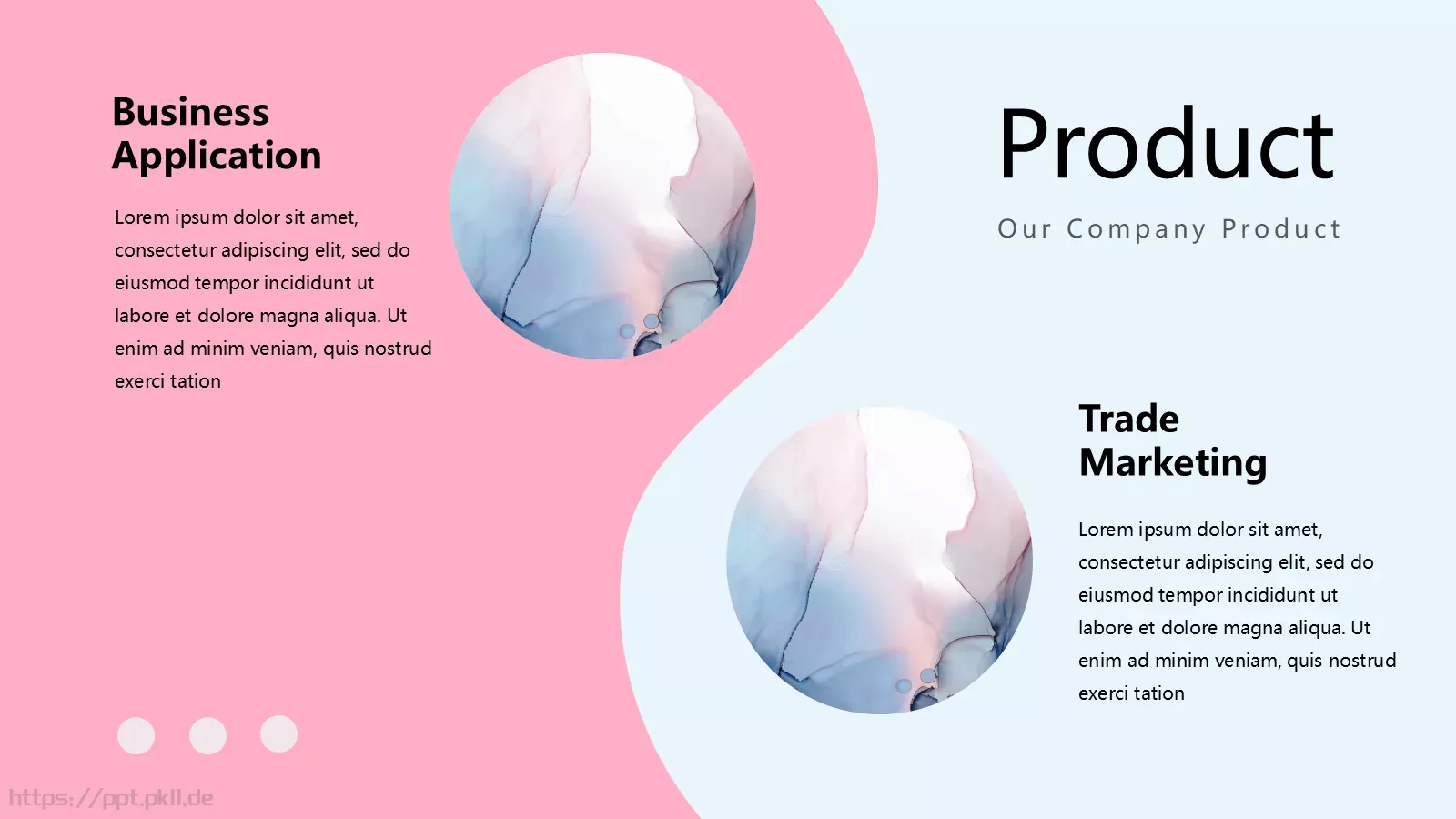 手绘水彩晕染PPT模板 第 9 页预览图