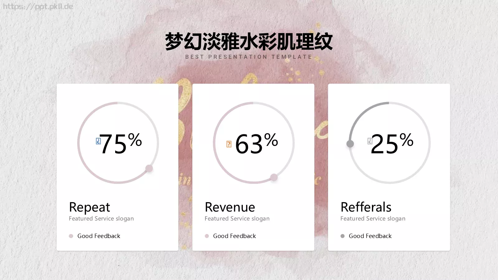 梦幻水彩PPT模板 第 16 页预览图