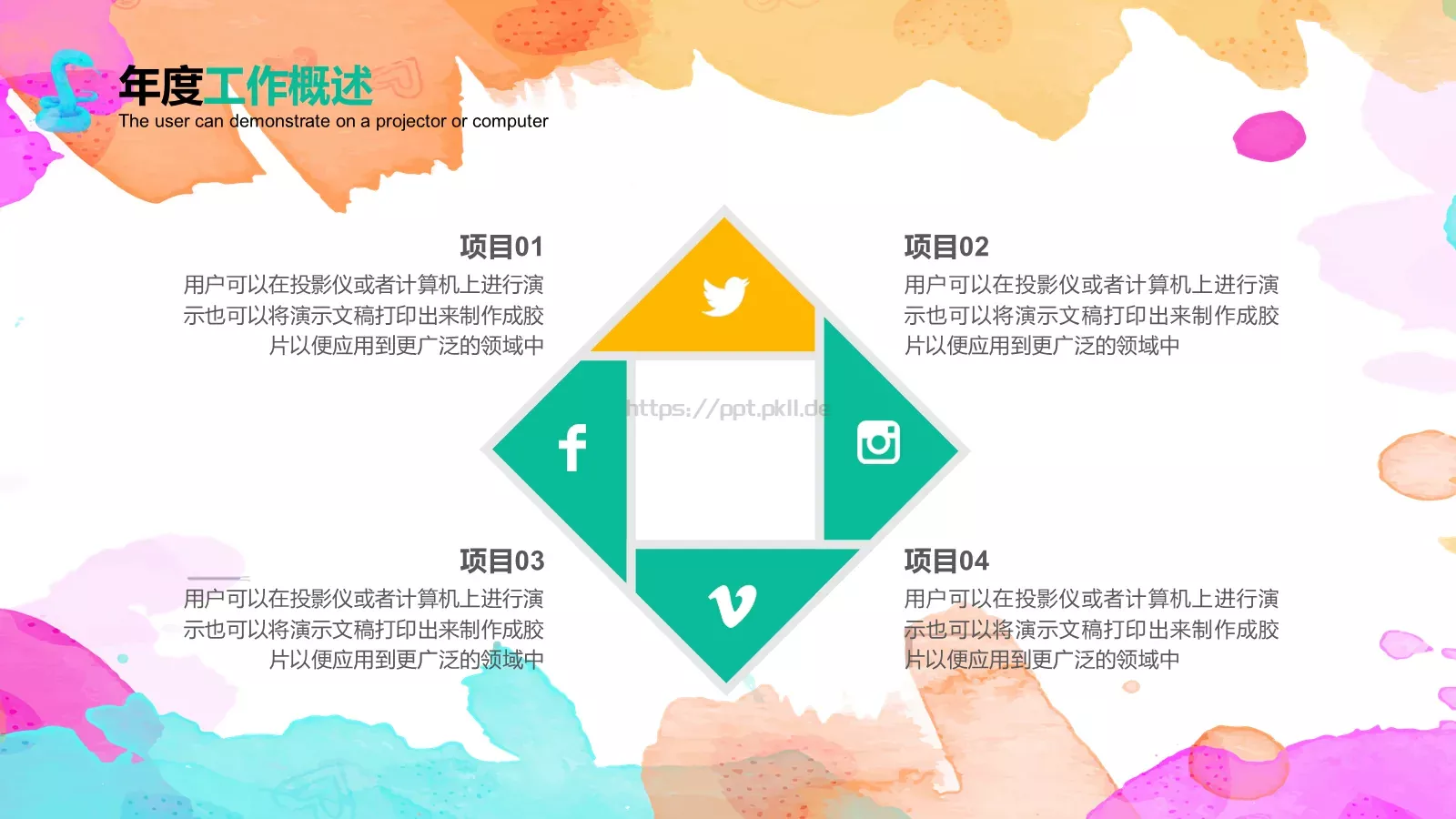 工作总结PPT模板 第 6 页预览图