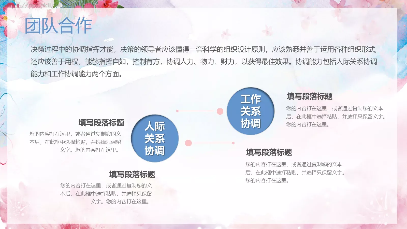 清新水墨个人简历PPT模板 第 16 页预览图