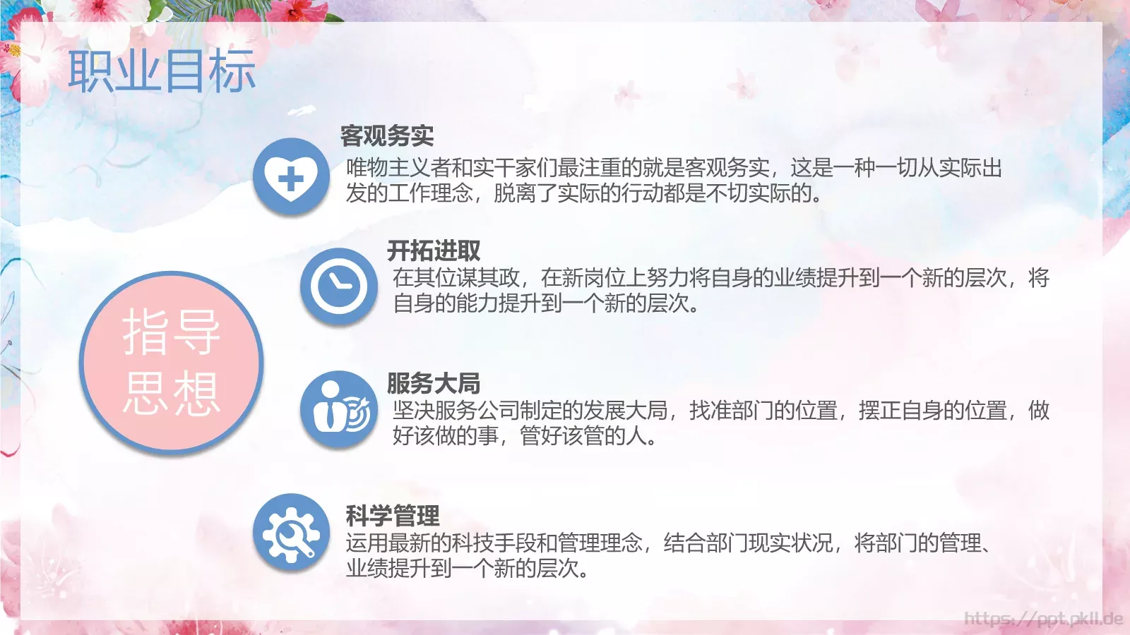 清新水墨个人简历PPT模板 第 21 页预览图