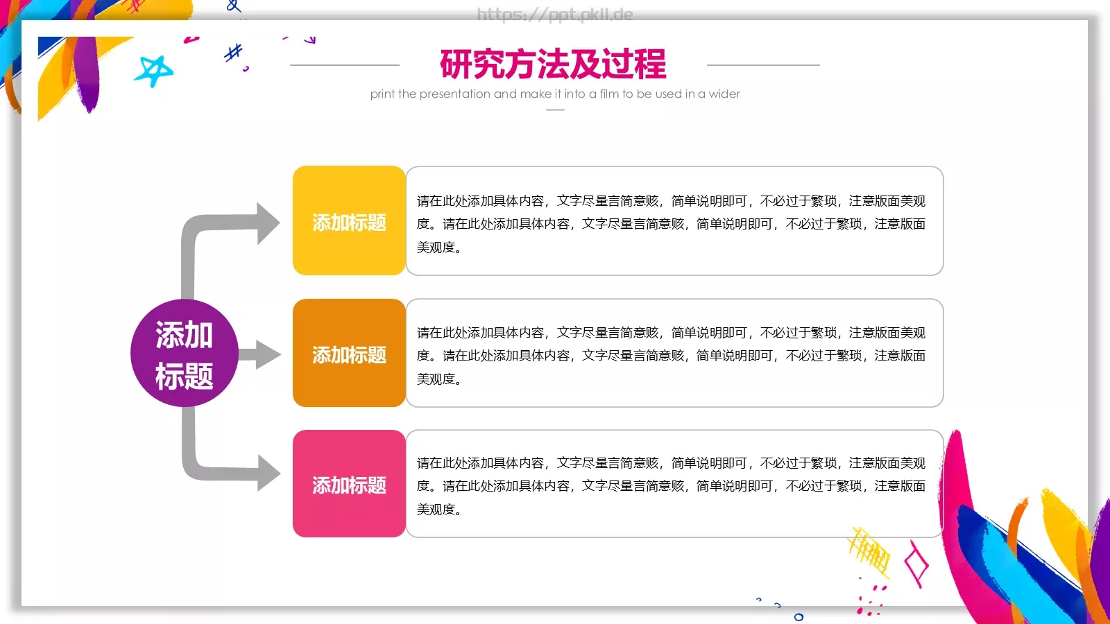 水彩风毕业答辩PPT模板 第 9 页预览图
