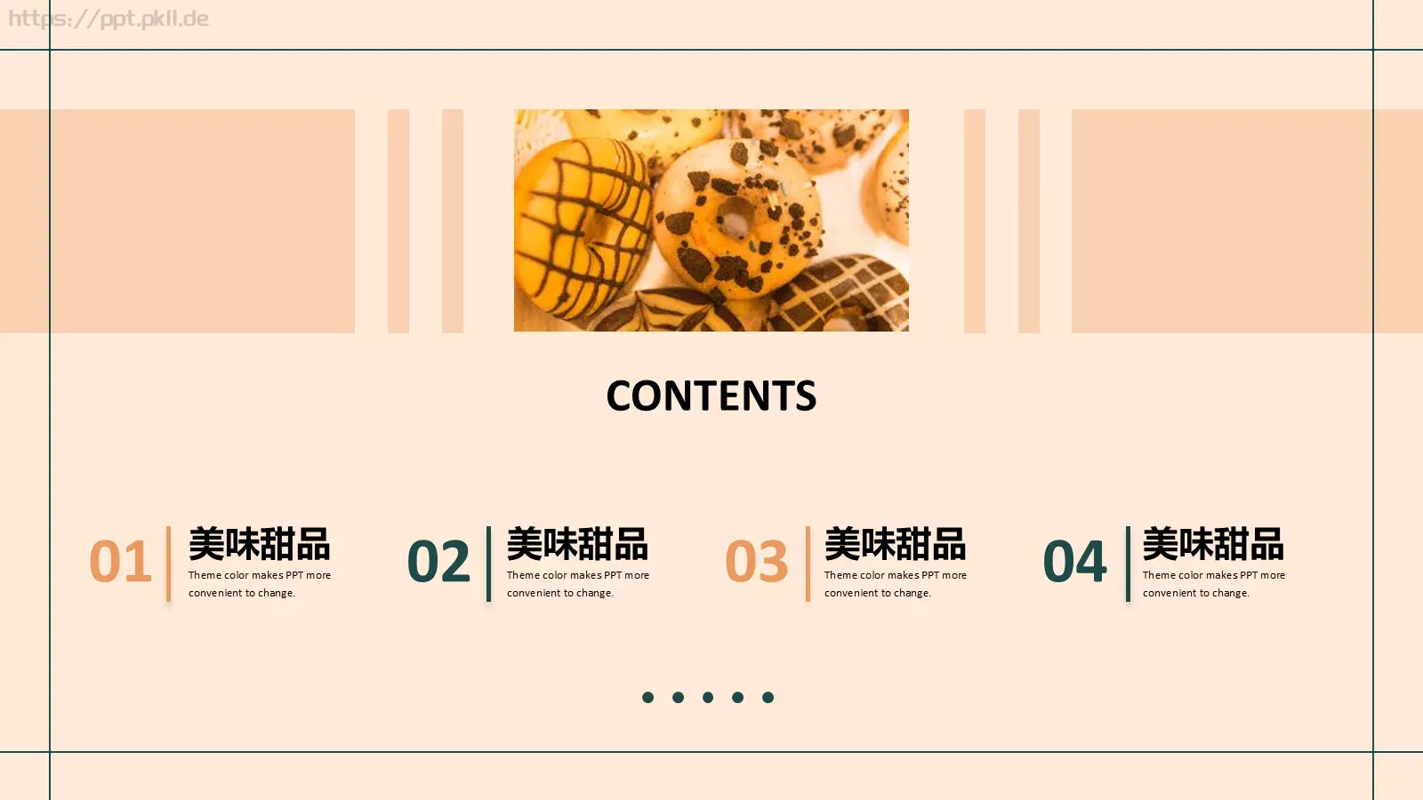下午茶甜品店介绍PPT模板 第 2 页缩略图