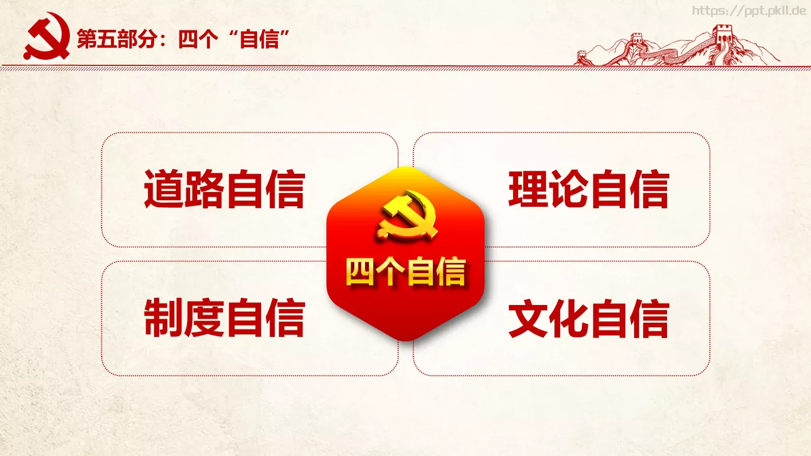 不忘初心 继续前进建党节PPT模板 第 20 页预览图