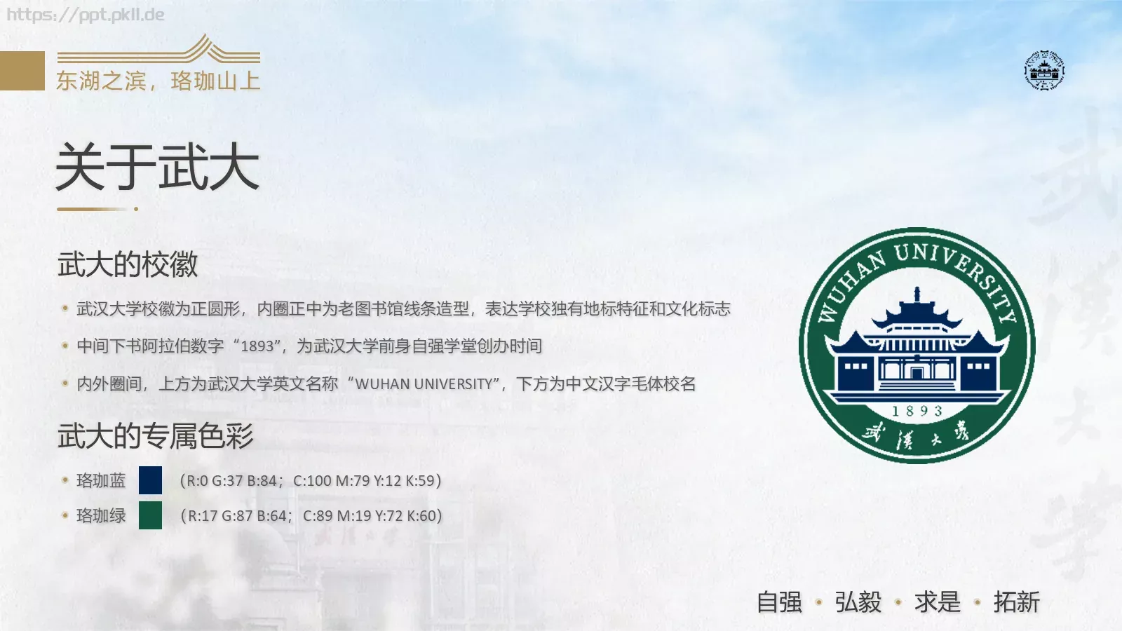 通用模板武汉大学通用 第 5 页预览图