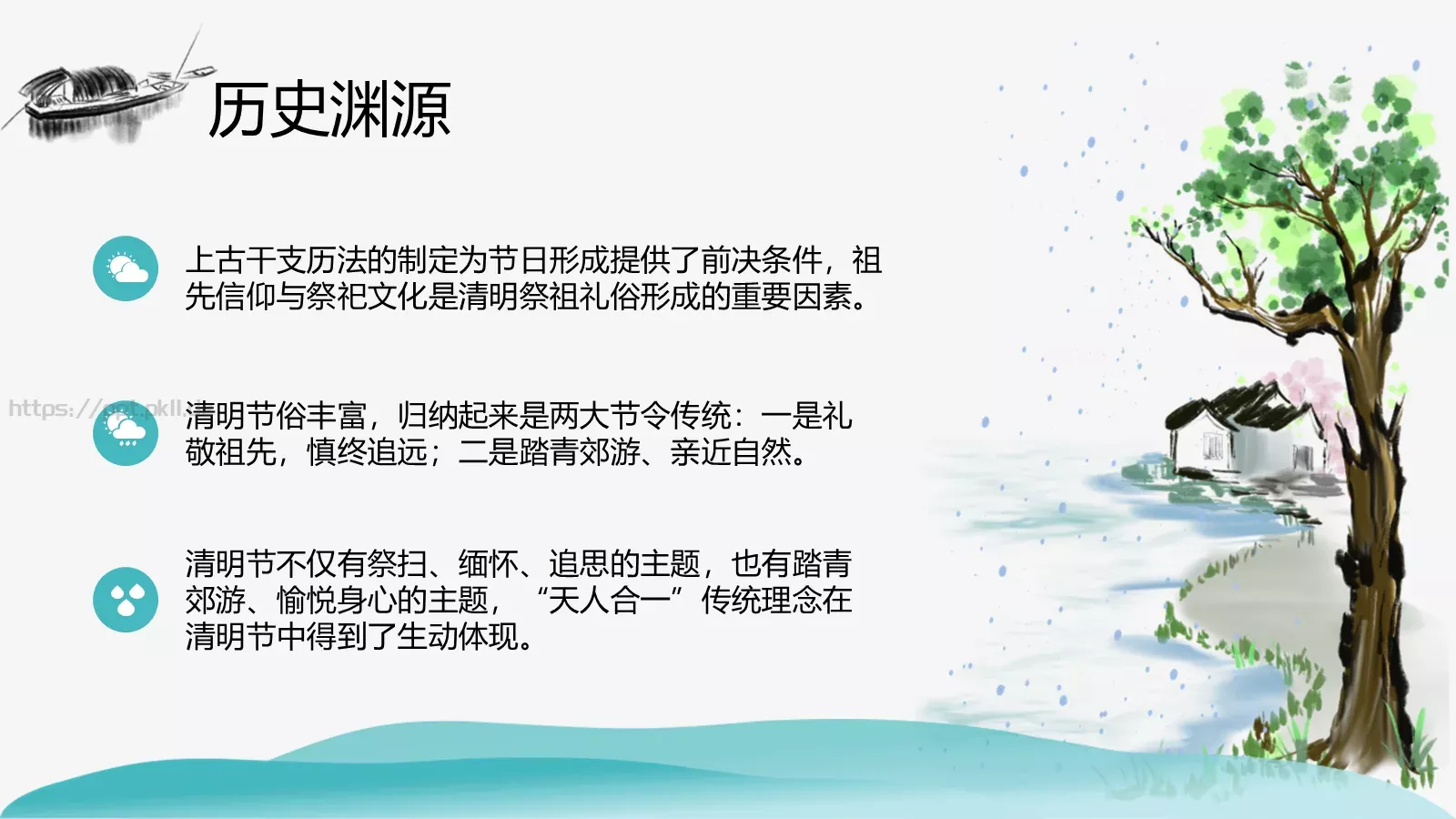 清明节气介绍PPT模板 第 10 页预览图