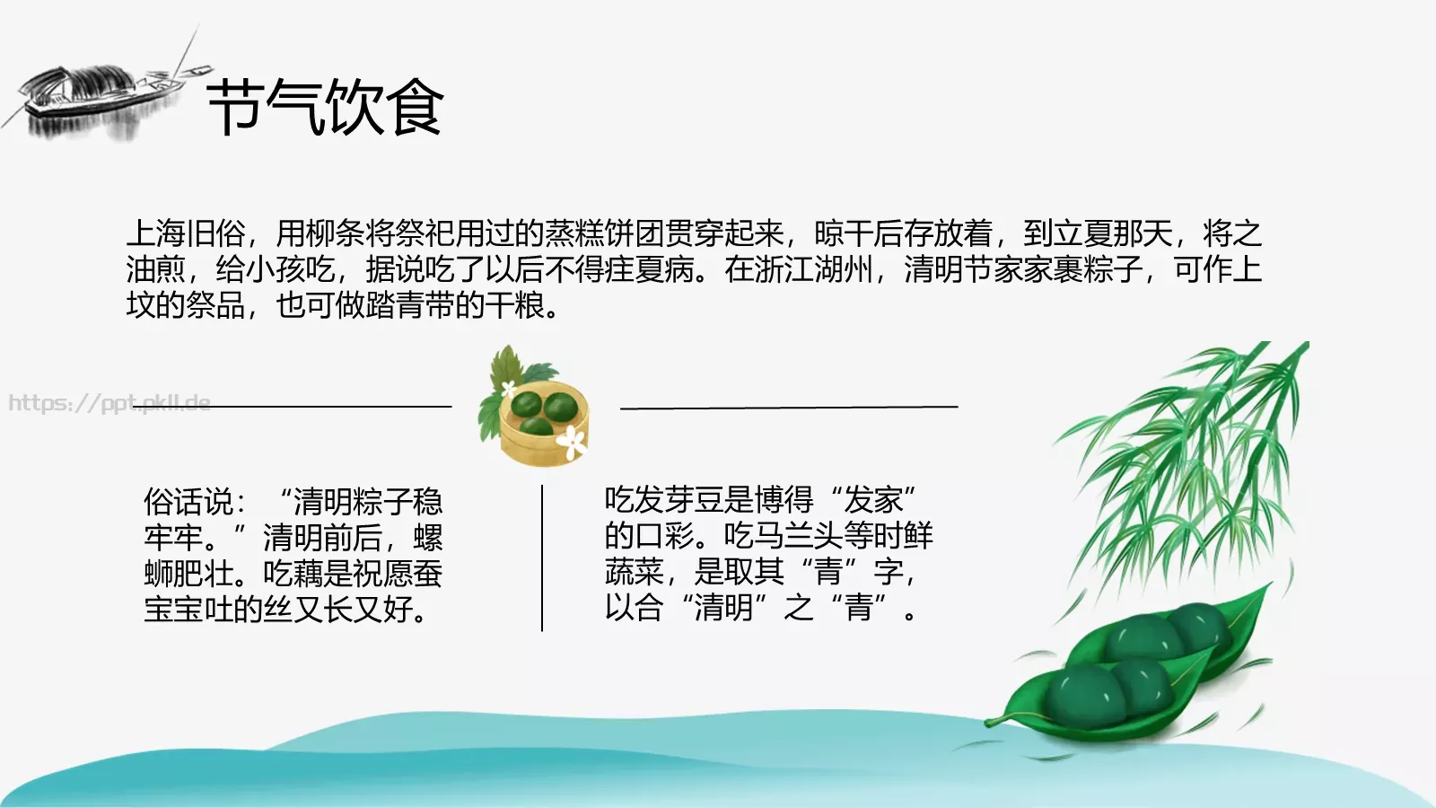 清明节气介绍PPT模板 第 19 页预览图