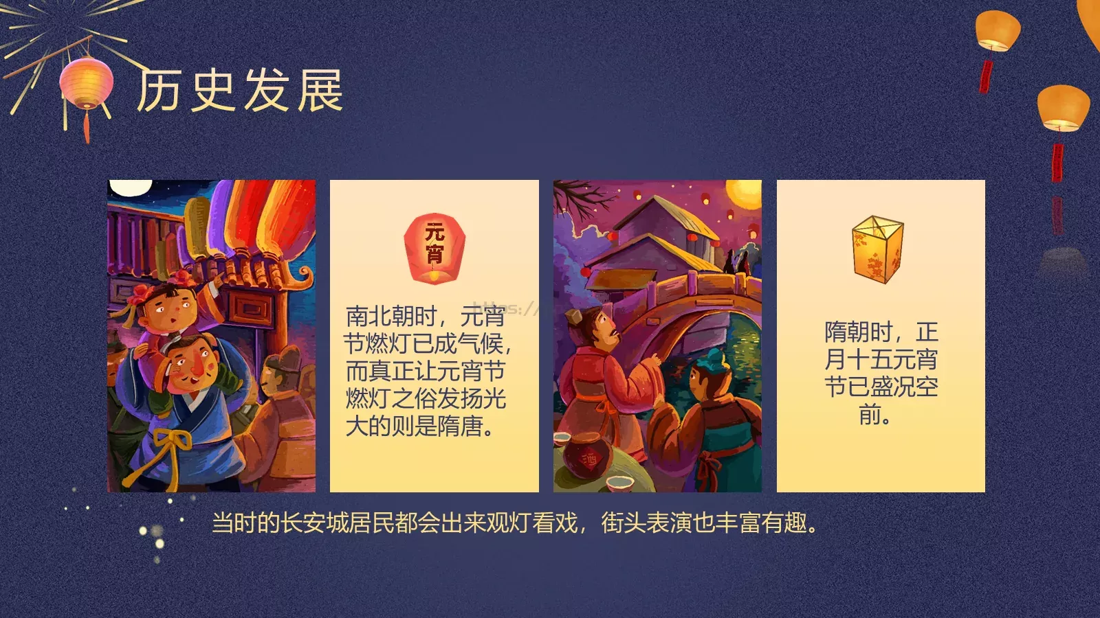 中国风元宵节介绍PPT模板 第 10 页预览图