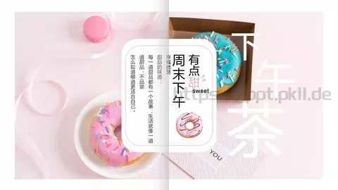 周末下午茶电子相册PPT模板 缩略图