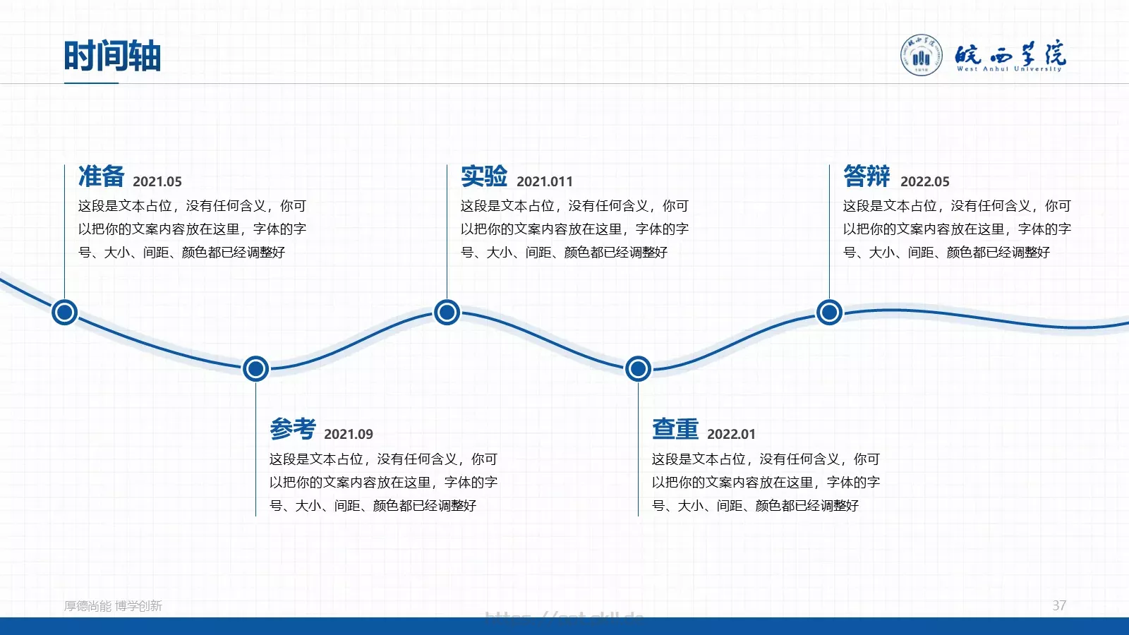 蓝色学术风毕业答辩PPT模板 第 37 页预览图