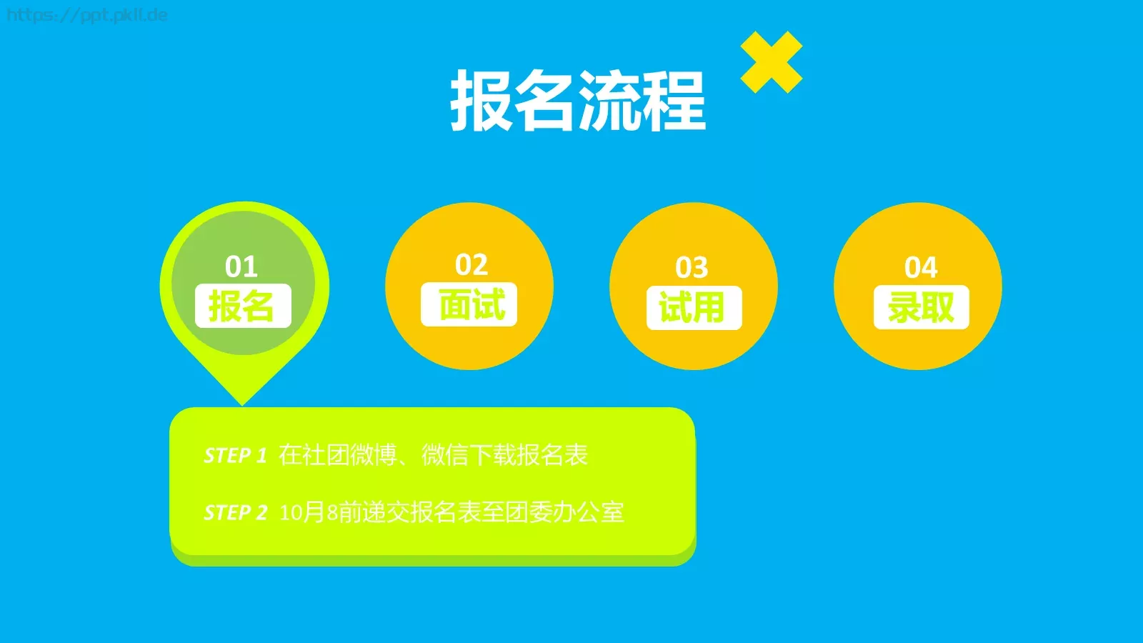 社团招新工作汇报PPT模板 第 6 页预览图