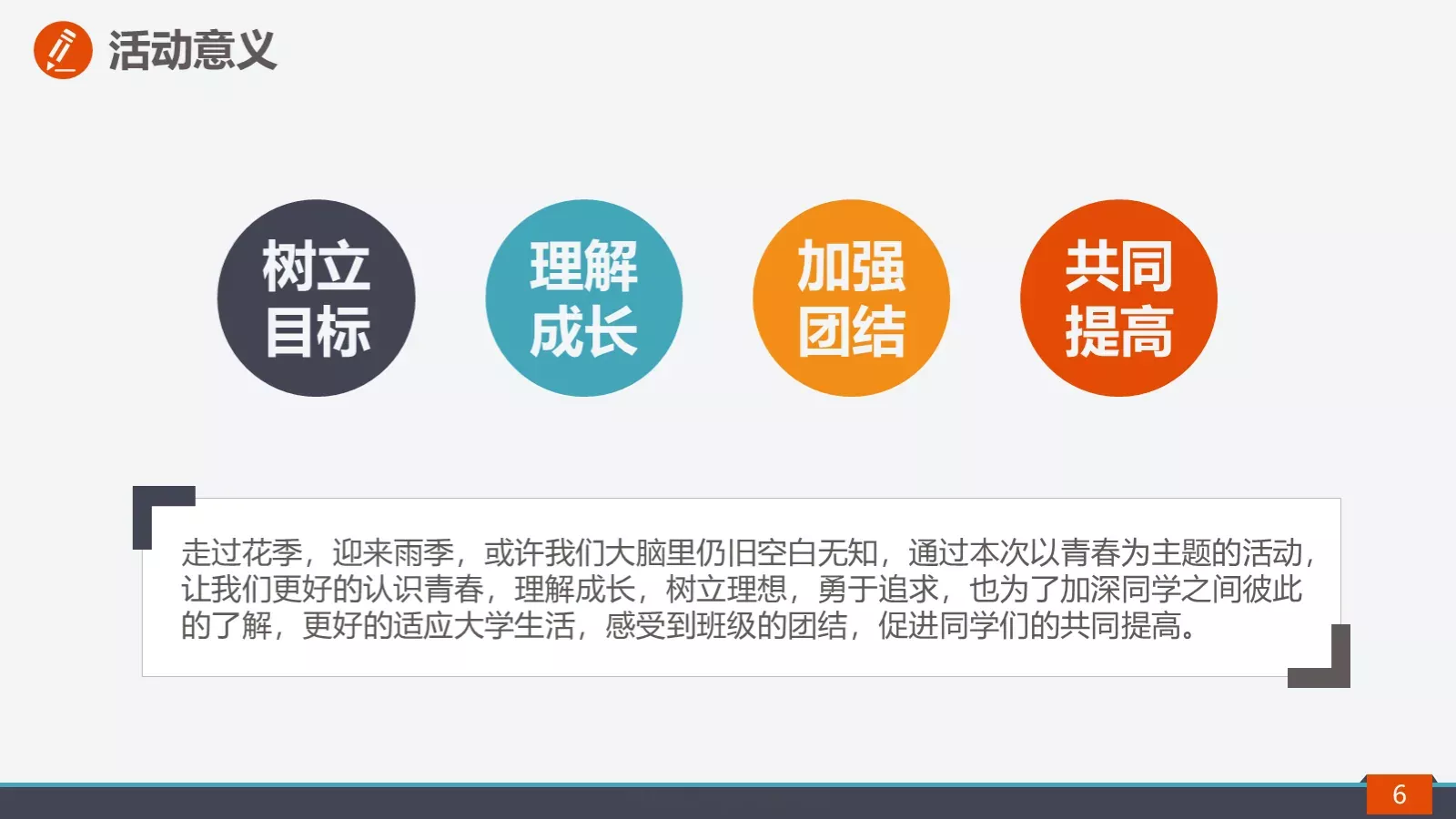校园社团招新活动策划方案PPT模板 第 6 页预览图