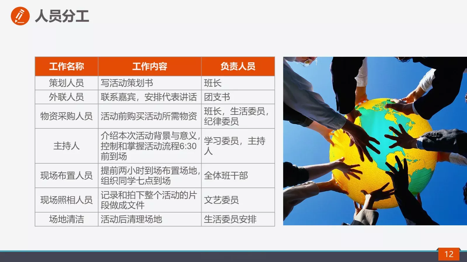 校园社团招新活动策划方案PPT模板 第 12 页预览图