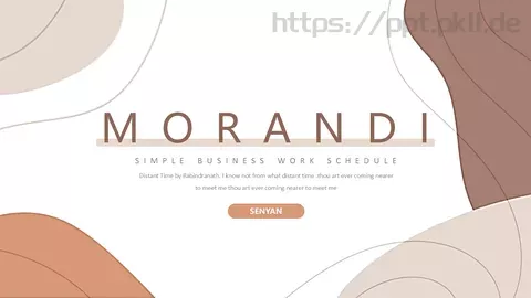 商务汇报工作计划线条PPT模板 缩略图