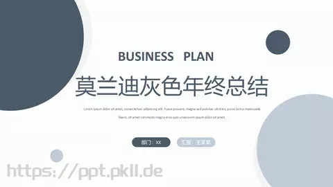 年终总结汇报：王某某PPT模板 缩略图