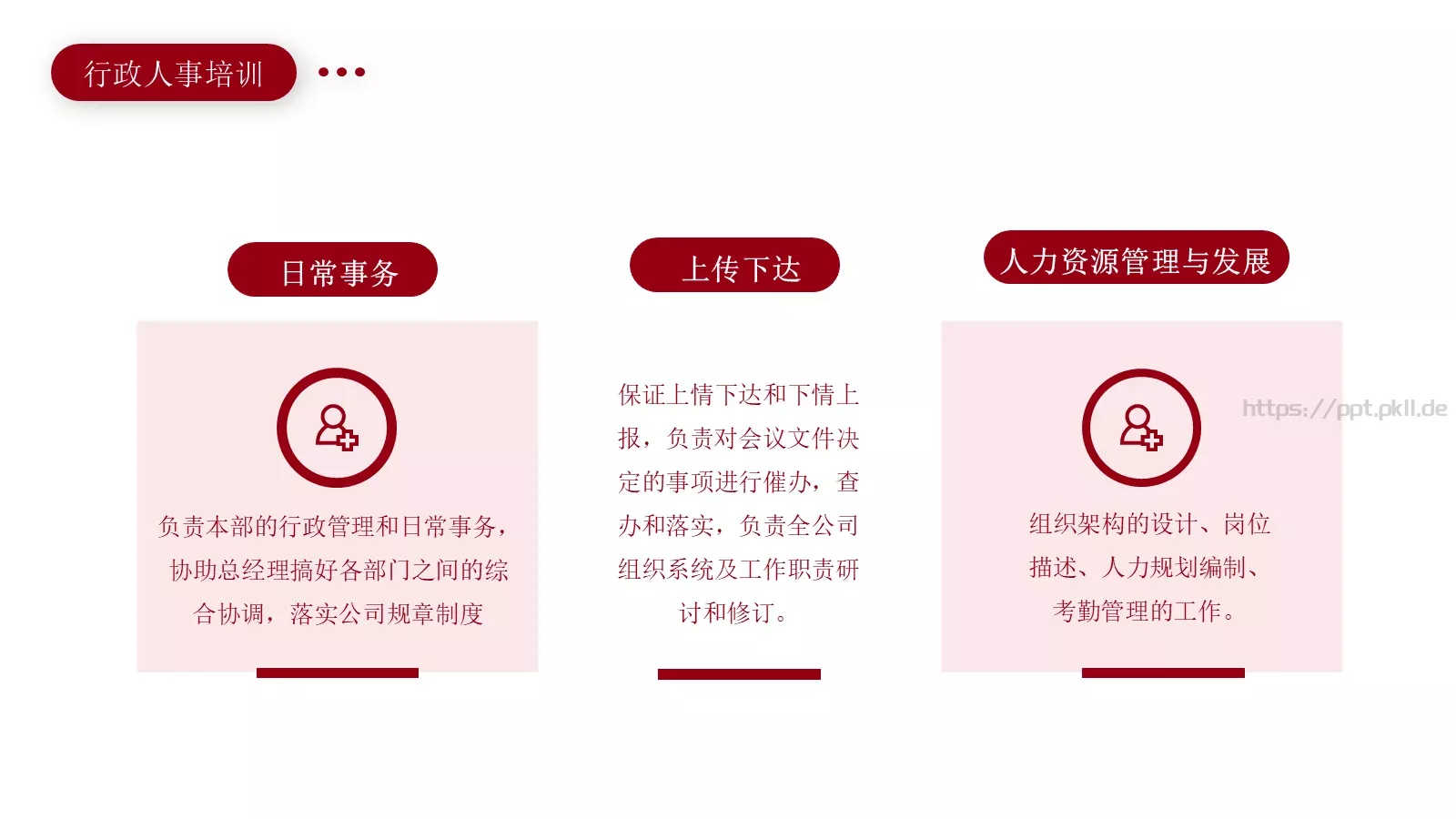 行政人事培训PPT模板 第 5 页预览图