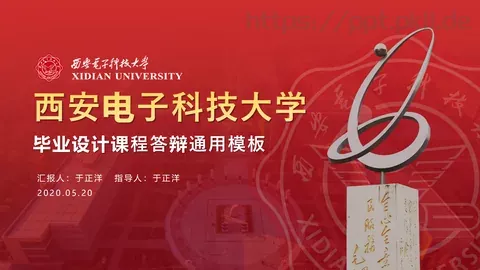 毕业论文答辩汇报PPT模板 缩略图