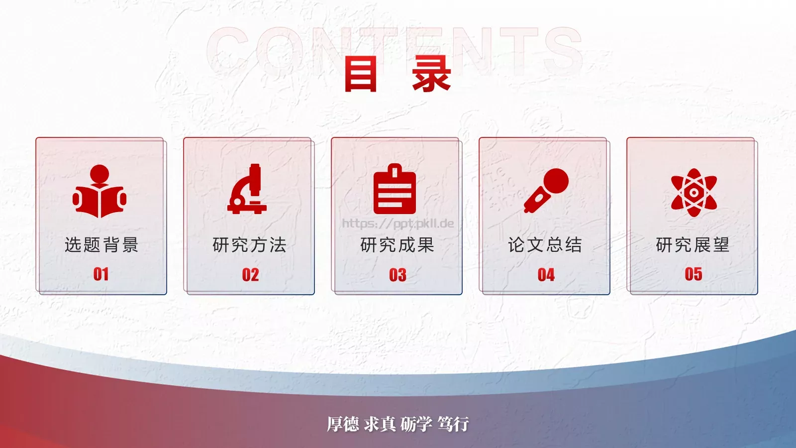 毕业论文答辩汇报PPT模板 第 7 页预览图