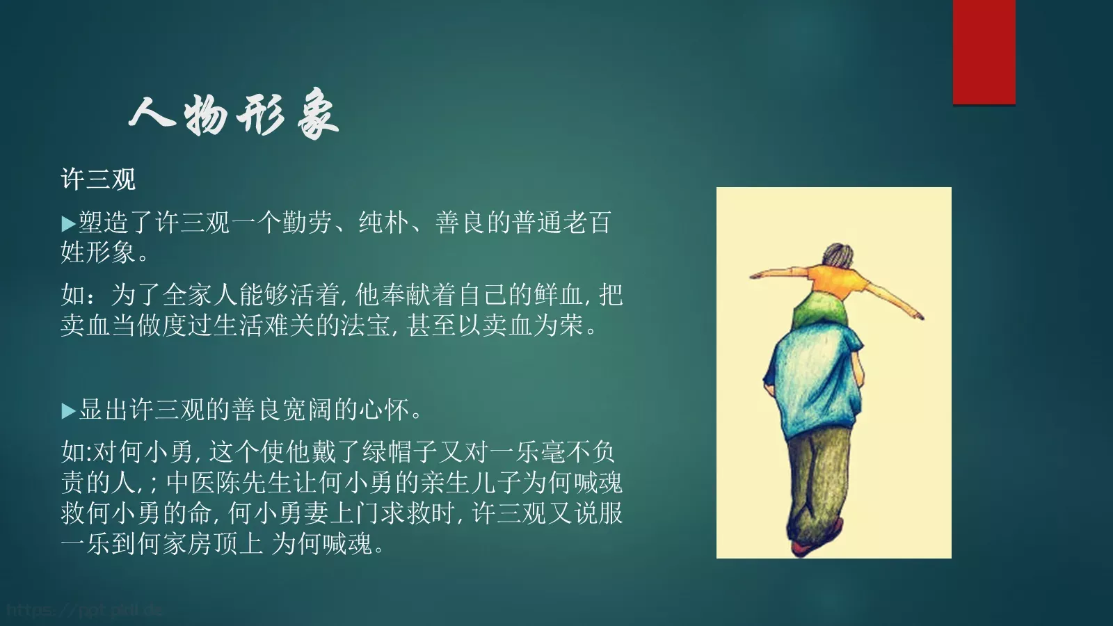 许三观卖血记读书分享PPT模板 第 7 页预览图