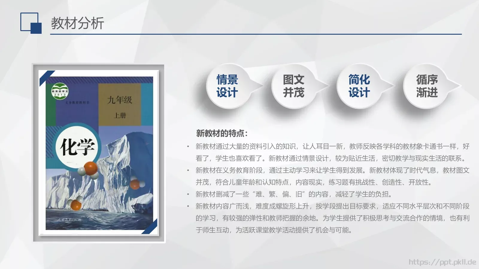教师说课PPT模板 第 4 页缩略图