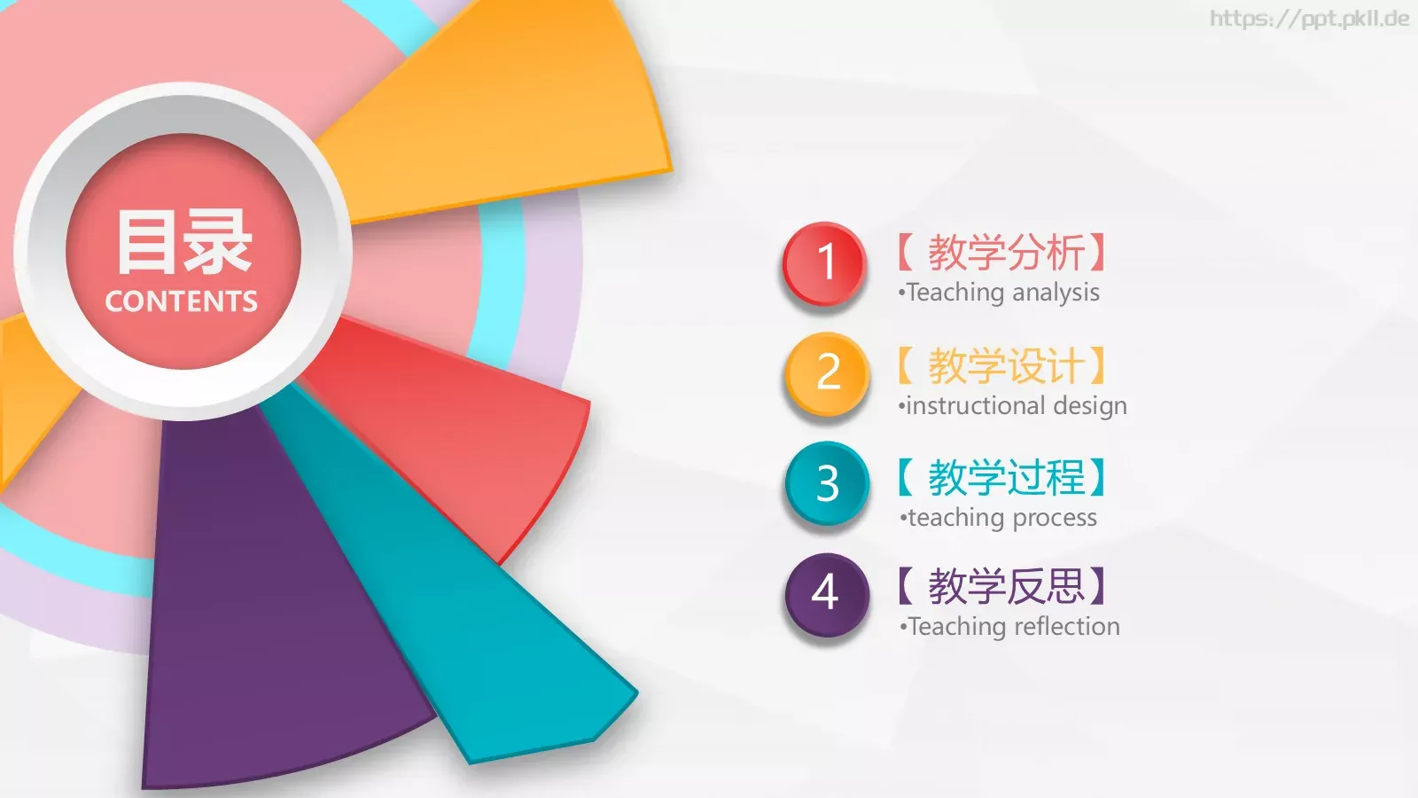 教师说课PPT模板 第 2 页缩略图