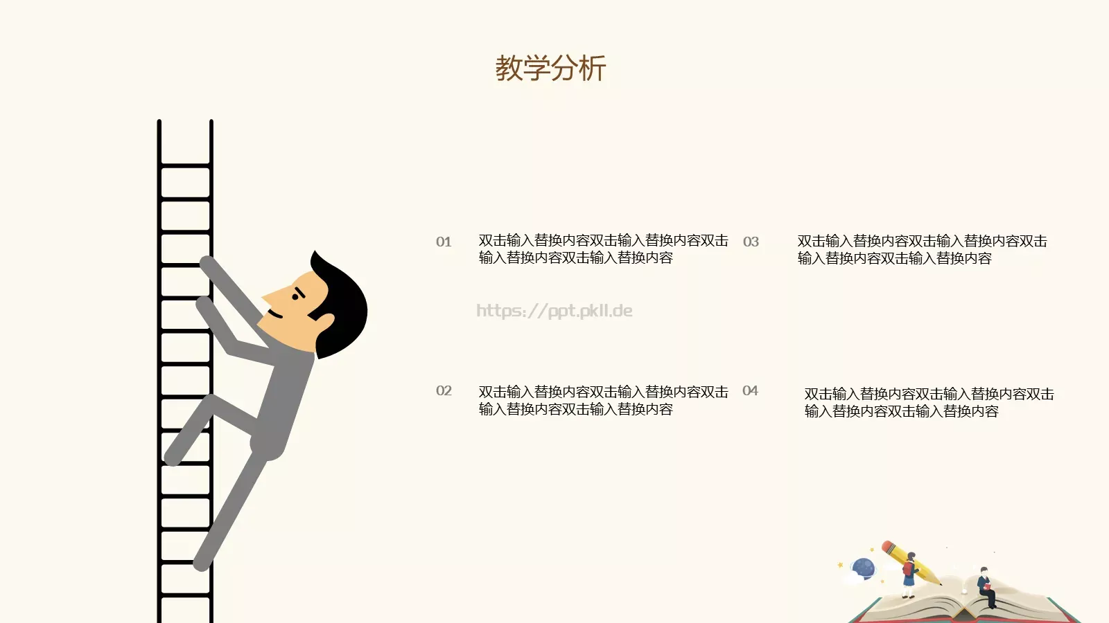 教学说课汇报PPT模板 第 5 页预览图