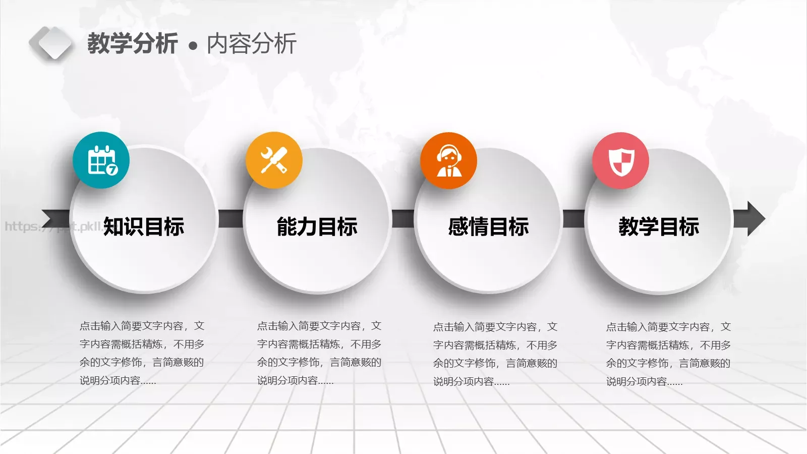 教学说课完整框架PPT模板 第 6 页预览图