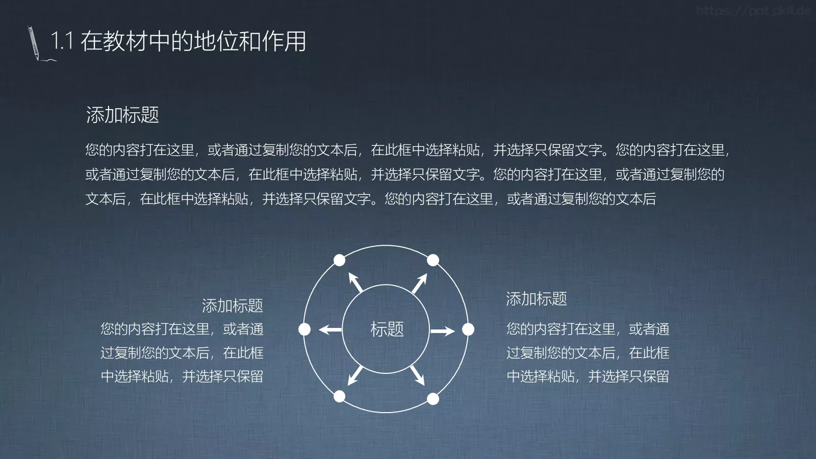 教学说课汇报PPT模板 第 4 页缩略图