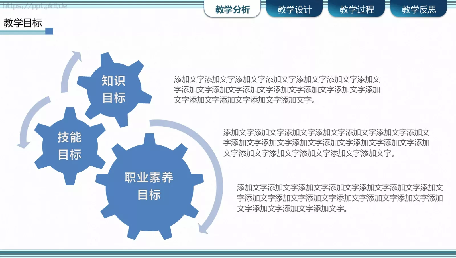 信息化教学设计说课PPT模板 第 6 页预览图
